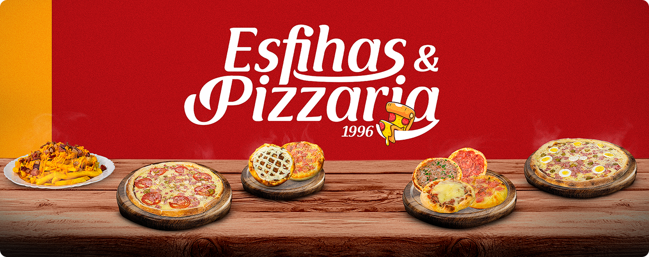 Banner Esfihas e Pizzaria