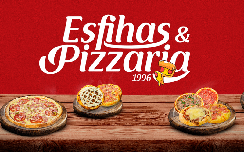 Banner Esfihas e Pizzaria